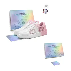 Doraemon Дораэмон Низкие скейтерские кроссовки унисекс розовые, цвет Rose Pink