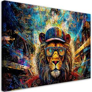 Картина арт-принт KUNSTLOFT Urban Jungle King, многоцветный