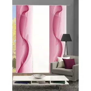 Раздвижная гардина FILIZ, набор из 3 шт. Панельная штора 3 шт. с цифровой печатью набор из 3 шт. FILIZ Home Wohnideen, красный