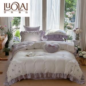 LUOLAI HOME Простыня 150х200 см, для пододеяльника 200х230 см, цвет WEHS-Tiansi-Mo Shang Hua Kai-Zi