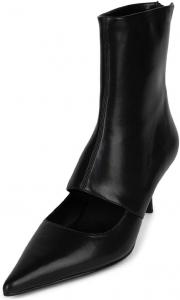 Женские ботильоны Pazzion на низком каблуке «Kitten», закрытые с заостренным носком, с задней молнией и вырезами, элегантные женские ботинки для профессионального стиля, выпускного платья, размеры 4-16 US, Black