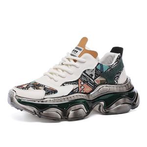 Devanro Высокие устойчивые к истиранию дышащие низкие массивные кроссовки мужские белые, цвет White