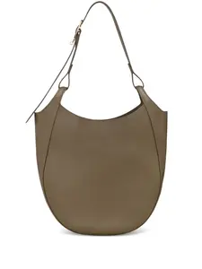Кожаная сумка через плечо Foulonné Hobo L Longchamp, коричневый