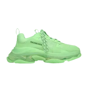 Кроссовки Balenciaga Triple S Sneaker Clear Sole - Neon Green, зеленый