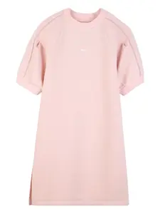 Платье с объемными рукавами BOSS Kidswear, розовый