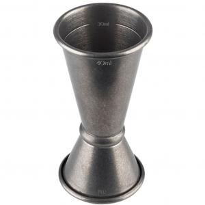 Бармер Buddy's Buddy´s Bar из нержавеющей стали, 1 шт., двойная мерка 2,5 мл/5 мл, внутренние размеры 1,5 мл/3,5 мл, нержавеющая сталь антик Buddy'S, Edelstahlfarben/silberfarben