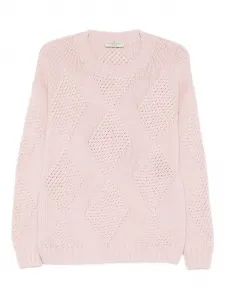 Свитер с круглым вырезом Bruno Manetti, розовый