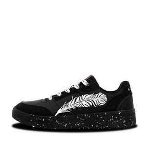 Li-Ning Sycee V3 Ink Splatter Flying Feather синтетическая кожа легкие низкие кроссовки для скейтбординга мужские Black White