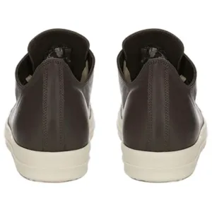 RICK OWENS Кроссовки RO Cow Leather Low top Skateboard Shoes Men's Brown