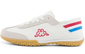 Антискользящие износостойкие низкие повседневные кроссовки Unisex белый красный Kappa, Korean White-012 A