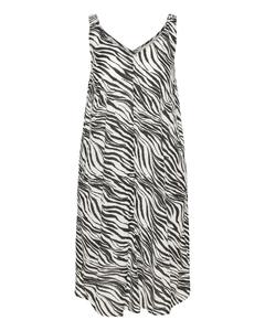 KAFFE CURVE Платье 'Caisy Ami' в черном и белом цветах