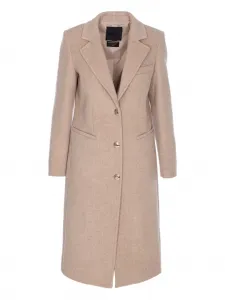 Пальто с V-образным вырезом и пуговицами-логотипами LIU JO