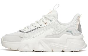 Коллекция Life Стильные туфли женские с низким верхом цвета слоновой кости/бело-серо-зеленый/сажево-коричневый Anta