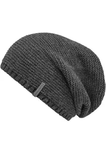 Chillouts Шапка "Keith Hat", вязаная шапка оверсайз, в крапинку, на подкладке, серый