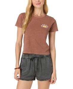 Детская хлопковая футболка с коротким рукавом Sunny Side O'Neill, Carob Brown