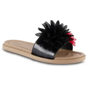 Очаровательные женские босоножки с цветочным принтом от очаровательной леди Henry Ferrera, черный