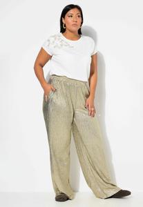 Брюки WIDE GLITTEREFFEKT Studio Untold, желтый