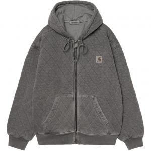 Стеганая куртка с капюшоном на молнии Carhartt Wip, черный