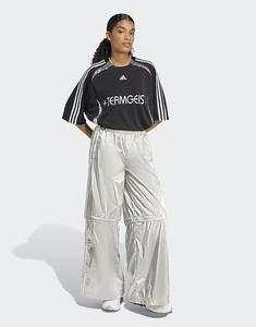 Спортивные брюки Adilenium 4 сезона Teamgeist oversize Silver в цвете серебристый металлик Adidas Originals