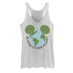 Майка Disney's Mickey & Friends «Mickey Be Kind To Our Planet Globe Racerback» Licensed Character