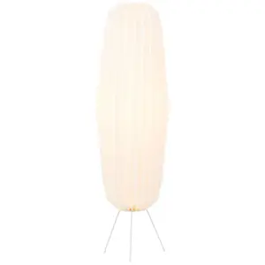 Светильник торшер Июнь E27 1 шт. 110 см высота, E27, макс. 20 Вт, бумага/металл, белый Brilliant, белый