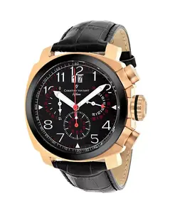 Мужские часы Grand Python с черным циферблатом - cv3au11 Christian Van Sant, black