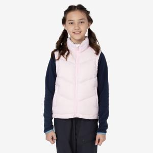Детская женская горная пуховая жилетка Quechua MH550 розовая