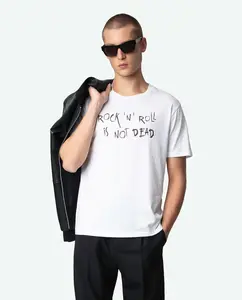 Мужская футболка Tommy с короткими рукавами и принтом спереди Zadig & Voltaire, белый