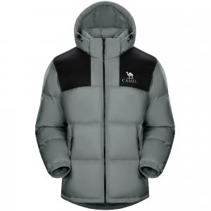 Теплая куртка из флисовой коллекции Down Unisex CAMEL, sparrow серый зеленый/phantom черный