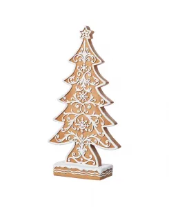 14,5-Дюймовая фигурка рождественской елки из смолы Glitzhome, multi