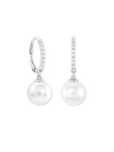 Amor Серьги-кольца, серебро 925 пробы, родированное серебро