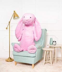 Большой плюшевый мишка Кролик Фиго Мягкий талисман 160 см темно-розовый Miś Gustaw