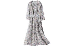 Женское платье с длинным рукавом MOPB, цветочный принт