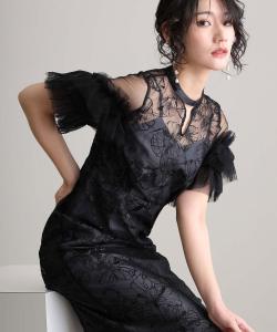 Платье для официальных свадеб, вечеринок, церемоний и торжественных мероприятий Pourvous, цвет Black