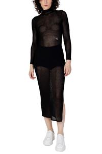 Платье Calvin Klein Jeans полупрозрачное, черный