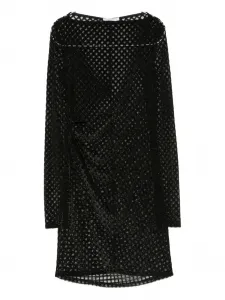 Мини-платье из сетки Patrizia Pepe, черный