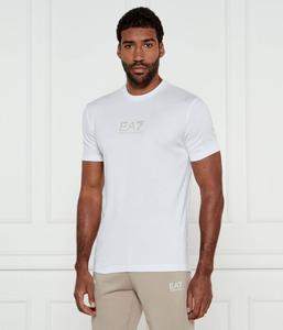Футболка Ea7 Slim Fit с короткими рукавами, белый