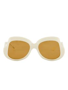 Marni солнцезащитные очки в массивной оправе, нейтральный