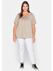 Футболка sheego, бежевый