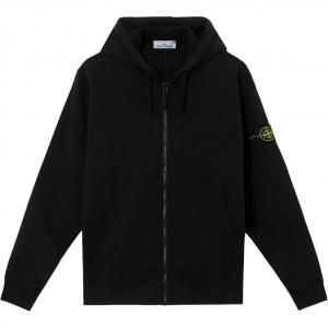 Худи с капюшоном на молнии STONE ISLAND, серый