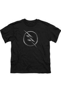 Футболка с логотипом Flash Zoom для детей Gildan, черный