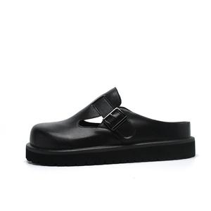 CHAOSHU Сандалии с закрытым носком, мужские, черные