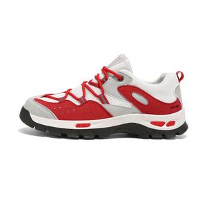 Износостойкие дышащие низкие детские кроссовки для скейтбординга для подростков Kung Fu partners, бежевый/красный