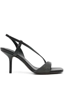 Босоножки с декором Monili Brunello Cucinelli, серебяный