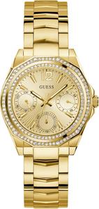 GUESS Silver-Tone и Crystal Многофункциональные часы, Gold