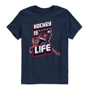 Футболка с принтом hockey is life для мальчиков 8-20 Licensed Character, Navy