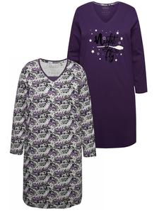 Ночная рубашка Ulla Popken, цвет aubergine