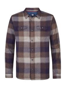 Рубашка на пуговицах Comfort fit Petrol Industries, mottled brown