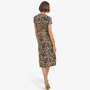 Женское платье Tommy Hilfiger с рукавами-крылышками, V-образным вырезом и завышенной талией, Sky Captain/Ginseng