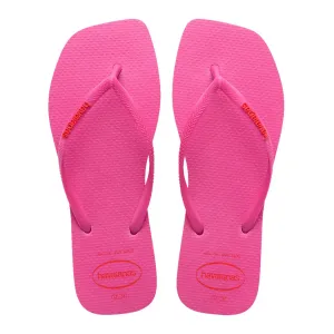 Женские сандалии Hav. Тонкий квадратный логотип Pop Up Pink Flux 412 Havaianas, фуксия